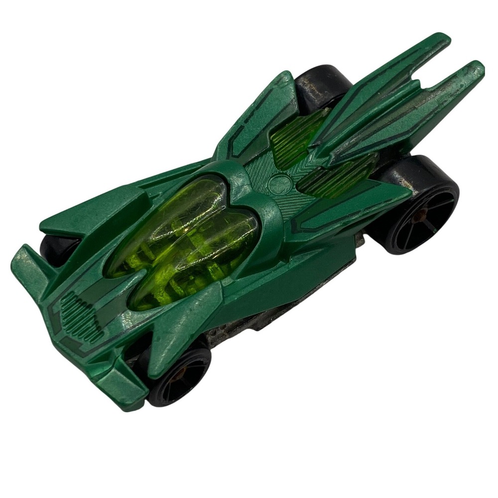 Hot‎ Wheels RD-02 Acceleracers Green Metallic Diecast Car 1/64 Scale Mattel 2004